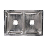 Load image into Gallery viewer, Stainless Steel Kitchen Sink Front Apron Hammered Double Bowl
