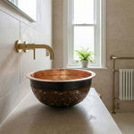 Load image into Gallery viewer, Copper Sink Glass Mosaic Exterior
