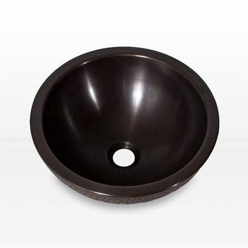 Copper Sink Double wall Embossing Outside Inside Plain