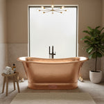 Load image into Gallery viewer, Straight Base Copper Bathtub Full Copper

