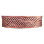 Load image into Gallery viewer, D Shape Woven Front Apron Copper Kitchen Sink
