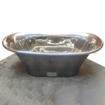 Load image into Gallery viewer, Straight Base Copper Bathtub Nickel Interior Finish &amp; Patinated Lead Finish Exterior
