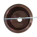 Load image into Gallery viewer, Round Copper Bar Sink 17 x 8 inch
