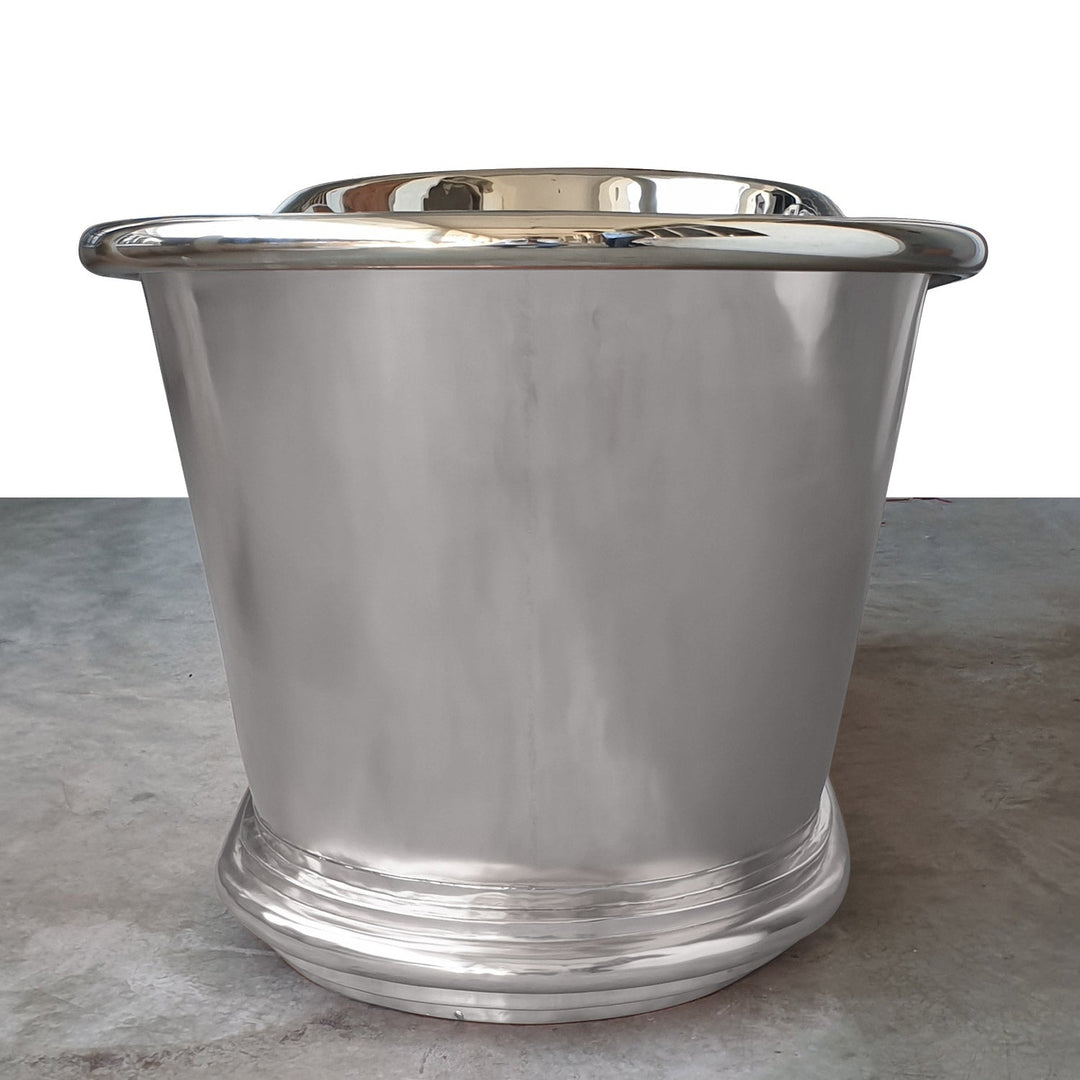 Copper Bathtub Nickel Finish Inside & Outside 70" x 29" x 27"