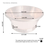 Load image into Gallery viewer, Round Copper Bathtub Shining Copper Finish
