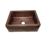 Load image into Gallery viewer, Copper Sink Vine Front Apron 24.50 x 18.50 x 7 inch
