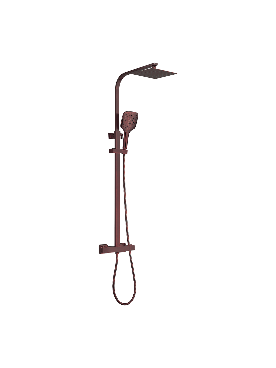 Menai Premium Square Thermostatic Overhead Shower Kit