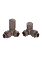 Load image into Gallery viewer, Corner Towel Rail Radiator Valves
