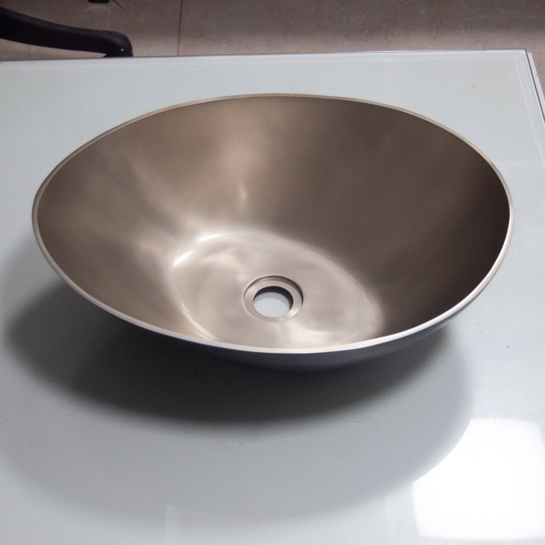 Cast Bronze Sink 18 inch Earthen Lamp Style