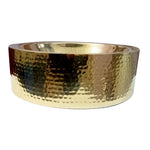 Load image into Gallery viewer, Brass Sink Hammered Pattern Exterior &amp; Smooth Interior Double Wall
