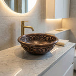 Load image into Gallery viewer, Copper Sink Embossed Hammered

