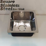 Load image into Gallery viewer, Square Stainless Steel Bar Sink
