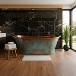 Load image into Gallery viewer, Straight Base Copper Bathtub Blue-Green Patina 1900mm
