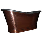 Load image into Gallery viewer, Freestanding Copper Bathtub Nickel Inside
