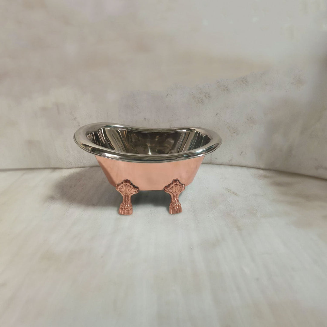 Clawfoot Copper Tub Style Sink Nickel Inside & Polish Copper Outside