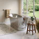Load image into Gallery viewer, Straight Base Stainless Steel Bathtub Full Steel Finish
