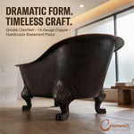 Load image into Gallery viewer, Clawfoot Copper Tub Chinese Style - The Bridgerton Bath
