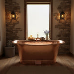 Load image into Gallery viewer, Straight Base Copper Bathtub Full Copper
