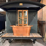 Load image into Gallery viewer, Straight Base Copper Bathtub Antique Copper Interior &amp; Exterior
