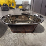 Load image into Gallery viewer, Straight Base Copper Bathtub Nickel Inside &amp; Weathered Antique Finish Copper Outside
