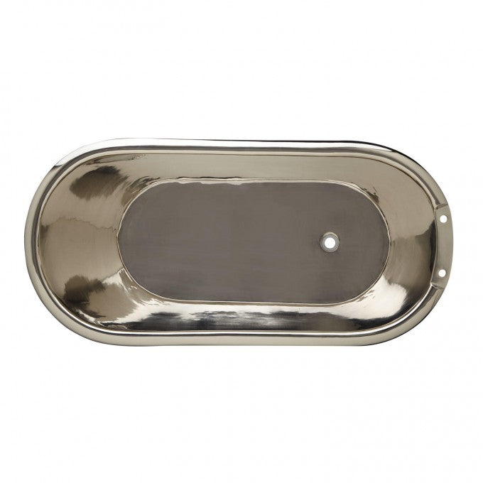 Smooth Copper Nickel Clawfoot Tub