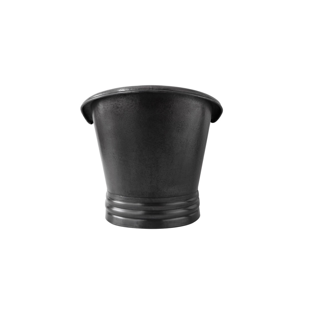 Hammered Charcoal Dark Antique Copper Tub