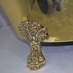 Load image into Gallery viewer, Clawfoot Brass Bathtub Nickel Interior
