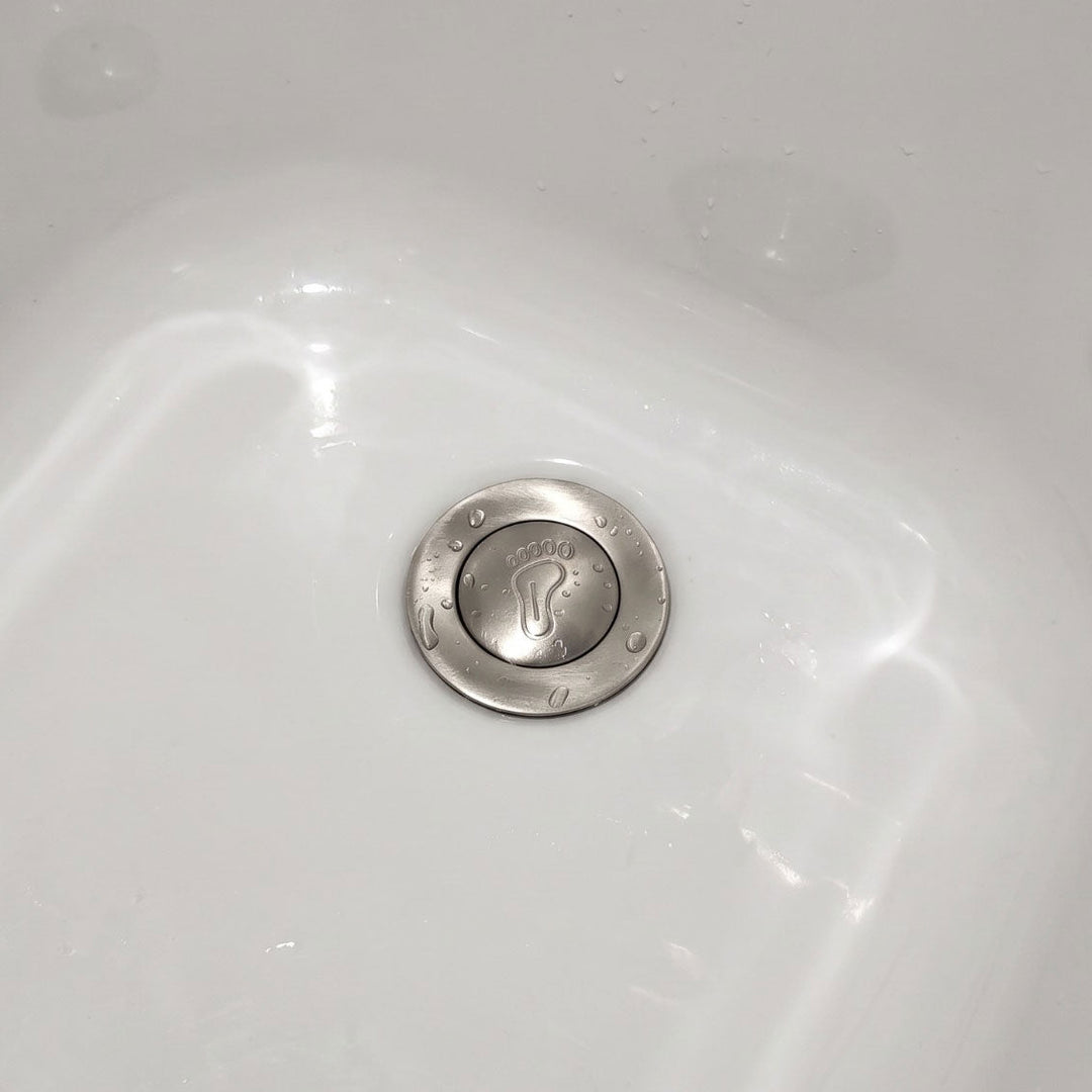 Tin Finish Brass Popup Waste for Bathtubs