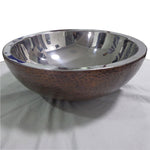 Load image into Gallery viewer, Copper Sink Hammered Copper Outside Nickel Inside
