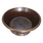 Load image into Gallery viewer, Round Copper Tub Hammered Antique
