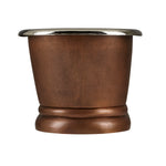 Load image into Gallery viewer, Copper Pedestal Tub Nickel Interiors
