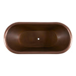 Load image into Gallery viewer, Smooth Double Slipper Copper Bathtub
