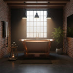 Load image into Gallery viewer, Straight Base Copper Bathtub Full Copper 1500mm
