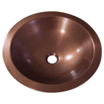 Load image into Gallery viewer, Double Wall Round Copper Sink Hammered 18 x 5
