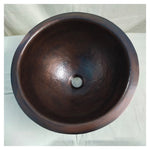 Load image into Gallery viewer, Copper Sink 14x8 Dark Antique Hammered

