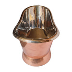 Load image into Gallery viewer, Slanting Base Copper Bathtub Nickel Interior-1500 mm
