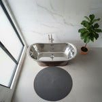 Load image into Gallery viewer, Straight Base Copper Bathtub Nickel Inside &amp; Weathered Antique Finish Copper Outside
