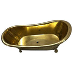 Load image into Gallery viewer, Clawfoot Brass Bathtub
