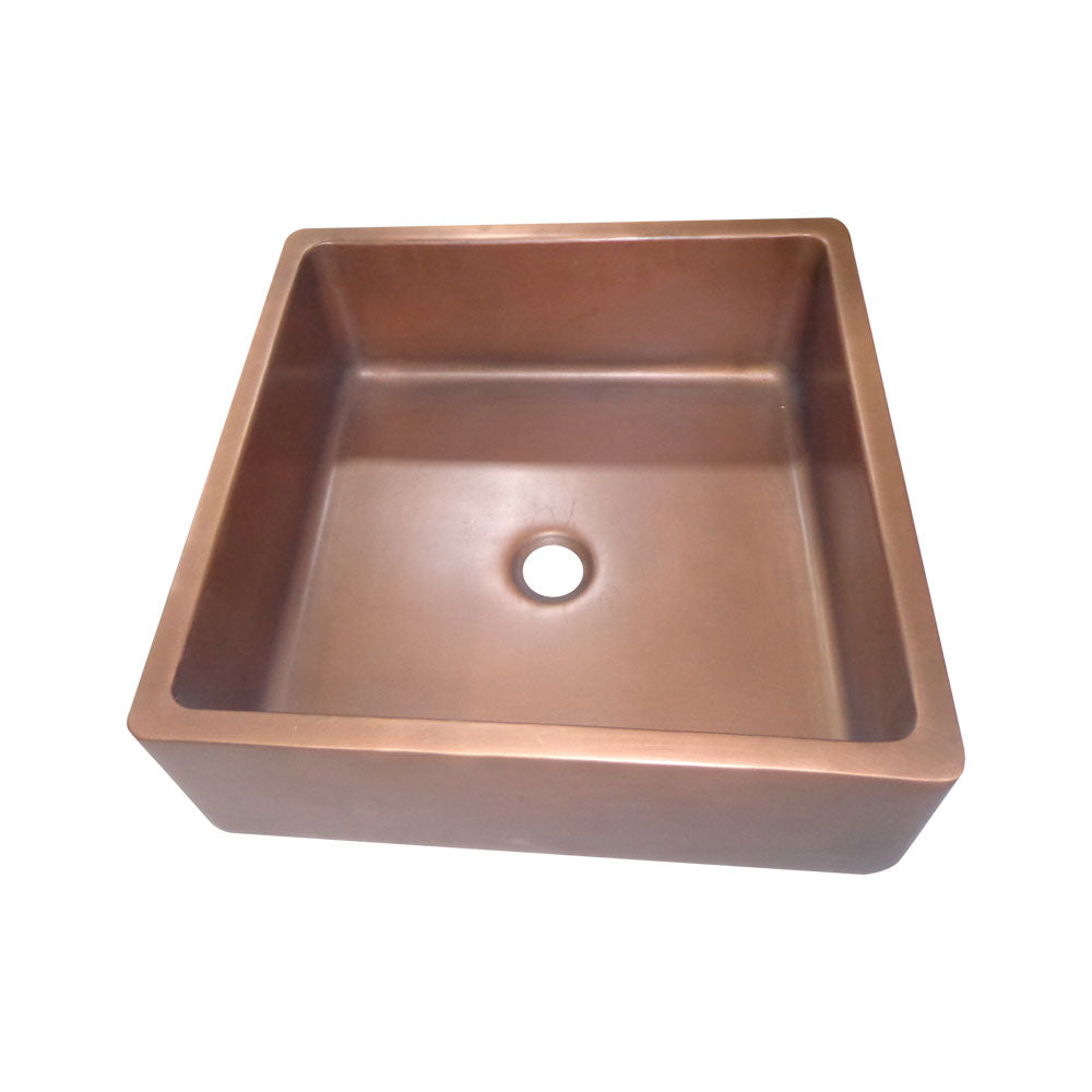 Square Double Wall Copper Sink