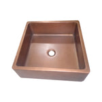Load image into Gallery viewer, Square Double Wall Copper Sink
