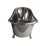 Load image into Gallery viewer, Clawfoot Copper Bathtub Full Nickel Finish
