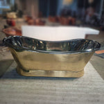 Load image into Gallery viewer, 2000mm Slanting Base Brass Bathtub Nickel Interior
