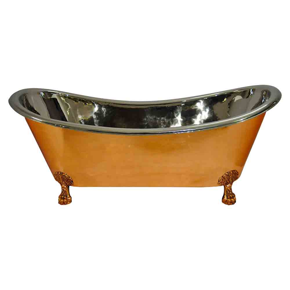 Copper Clawfoot Bathtub Nickel Inside