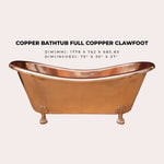 Load image into Gallery viewer, Clawfoot Copper Bathtub &amp; Sink
