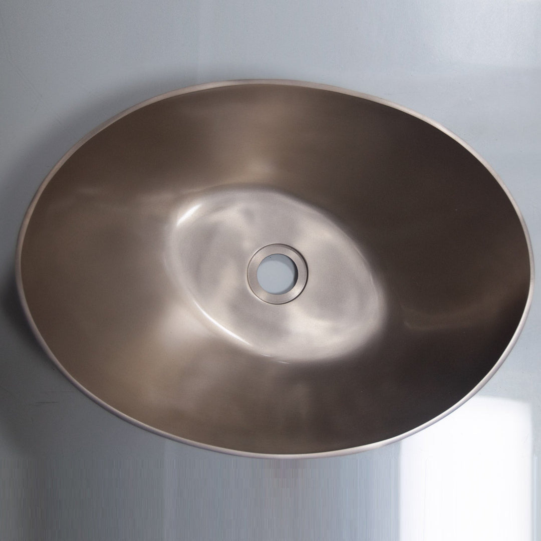 Cast Bronze Sink 18 inch Earthen Lamp Style