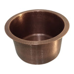 Load image into Gallery viewer, Round Copper Bar Sink 17 x 8 inch
