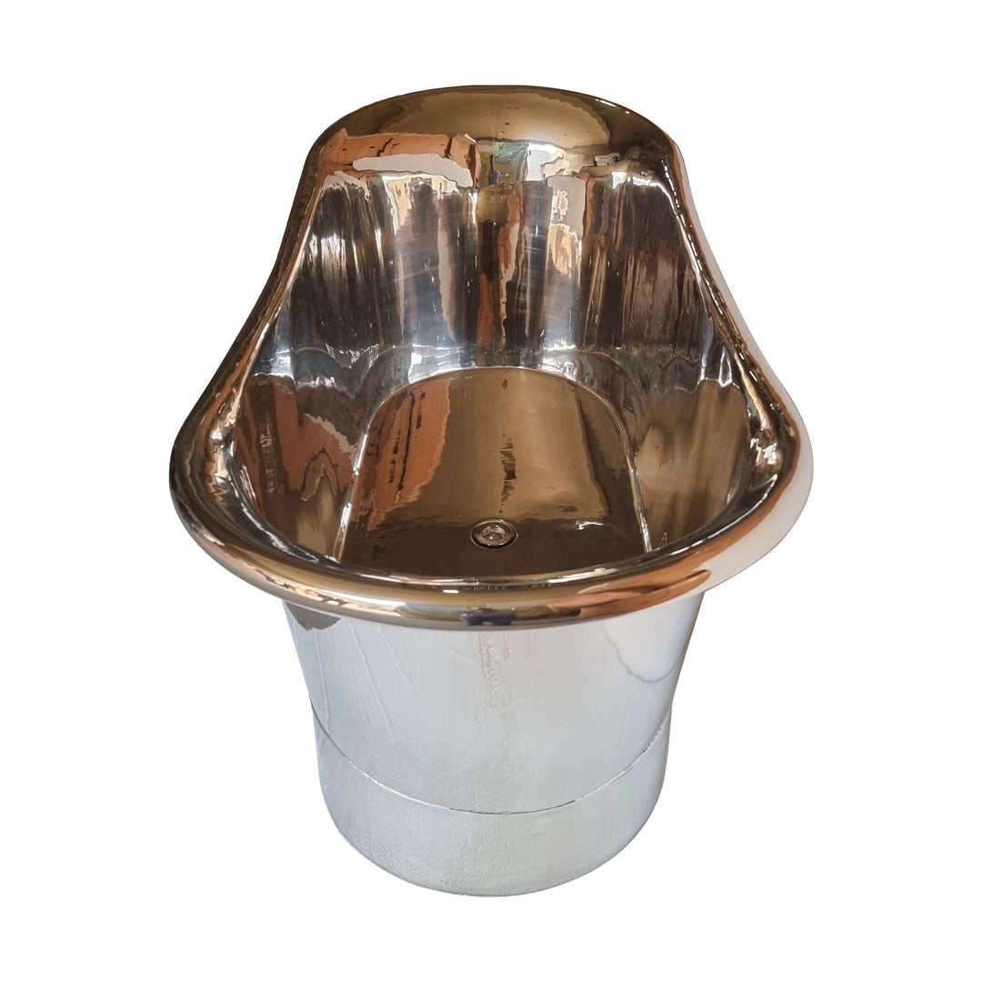 Straight Base Copper Bathtub Full Nickel Finish 1500mm