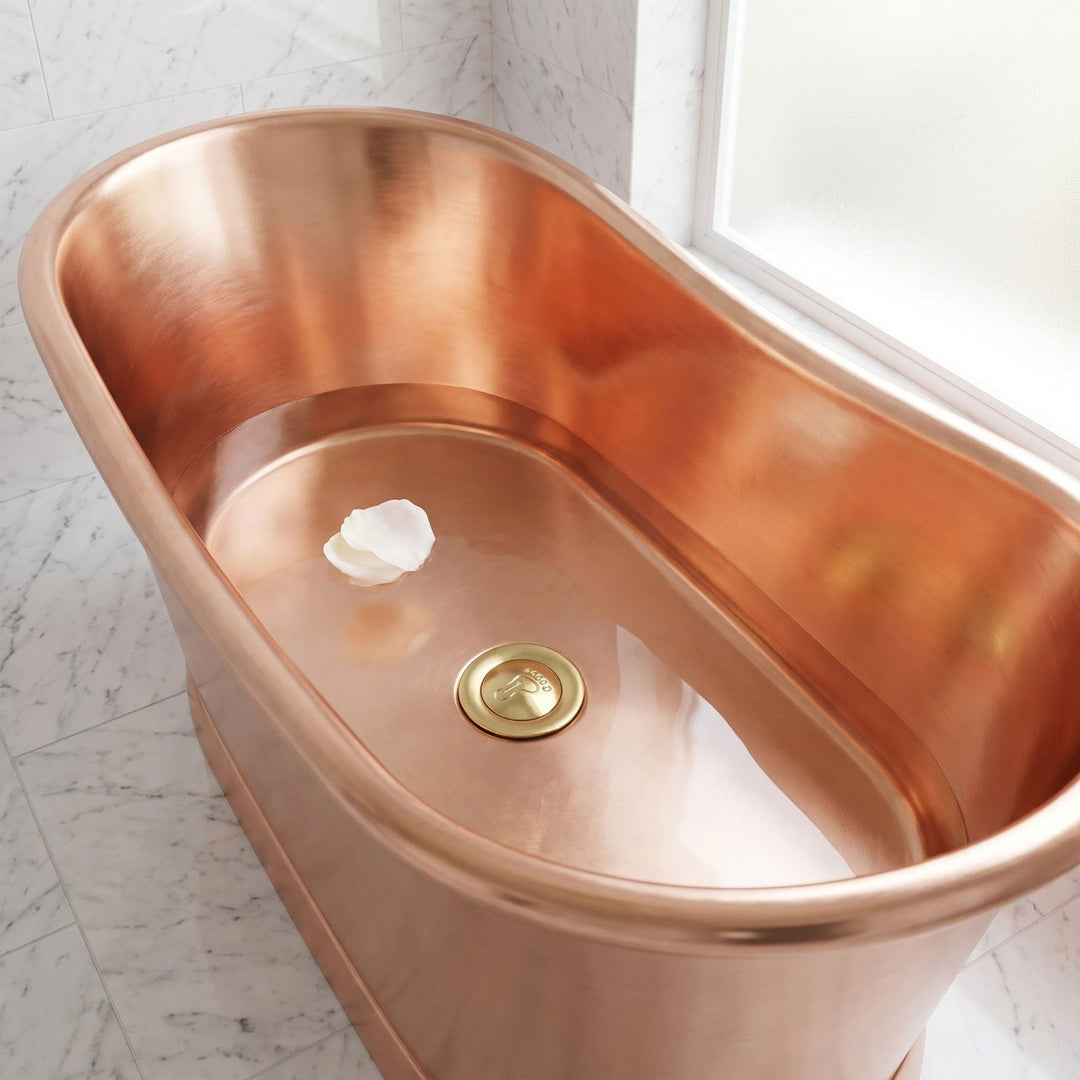 Brass Polished Brass Popup Waste for Bathtubs