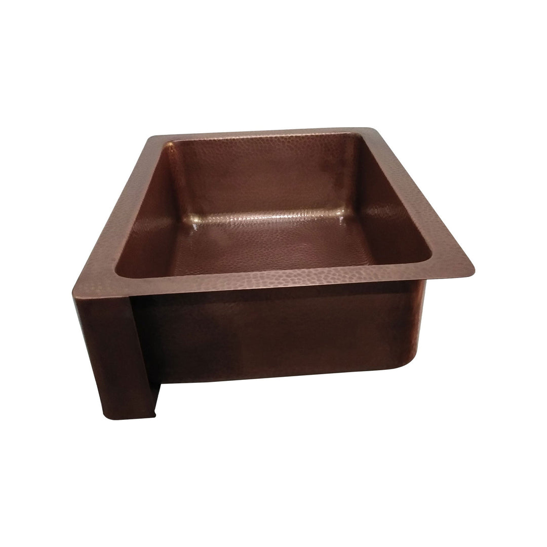 Copper Sink Vine Front Apron 24.50 x 18.50 x 7 inch