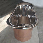 Load image into Gallery viewer, Straight Base Copper Bathtub Nickel Inside Big Size 74x28x28
